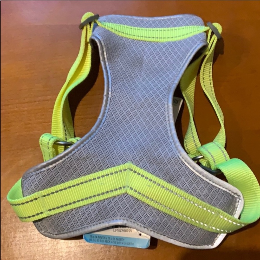 NWT Large Dog Boots & Barkley harness grey/yellow